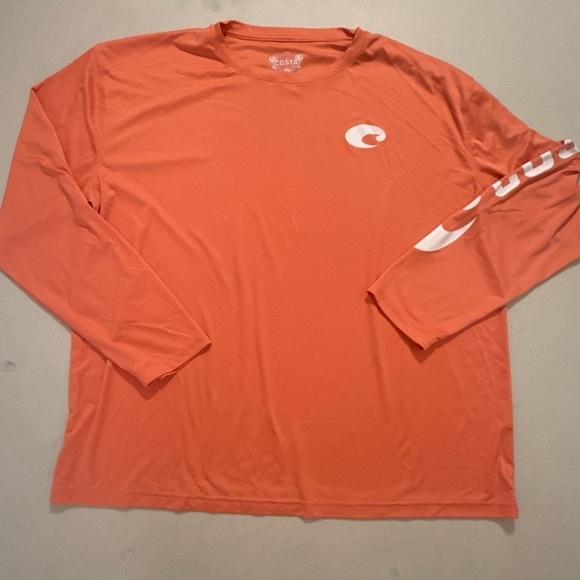 Costa Other - Men's Costa Technical Crew Long Sleeve T-Shirt in Salmon size Large